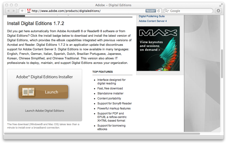 adobe digital editions download for mac